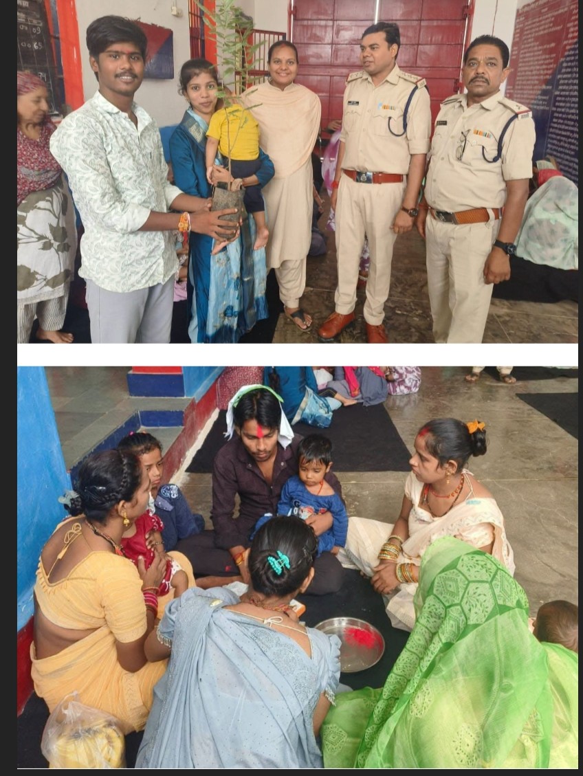बंदियों ने बहनों को भेंट किए आंवला के पौधे, जेल प्रबंधन ने किए विशेष इंतजाम